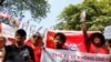Cuộc tuần hành lần thứ 5 phản đối Trung Quốc diễn ra ở Hà Nội ngày 3/7
