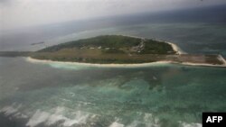 Đảo Pagasa, một phần của nhóm đảo Trường Sa đang tranh chấp, nằm ở ngoài khơi bờ biển phía tây Philippines